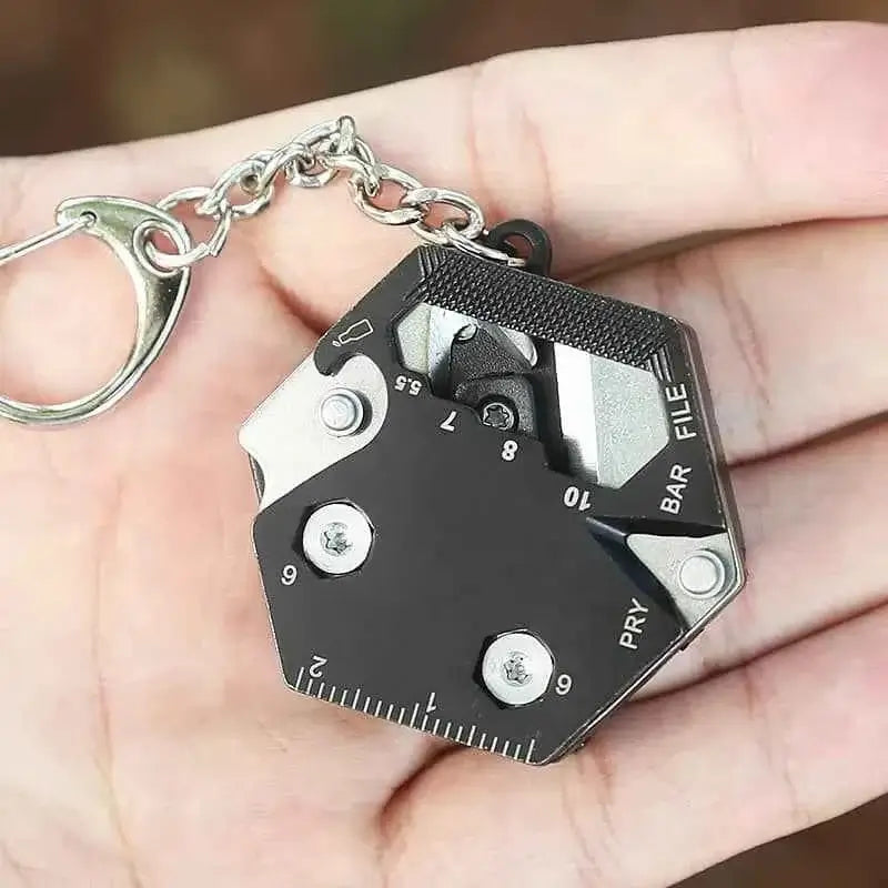 Portable Multi-Function Keychain Bottle Opener & Can Opener Tool