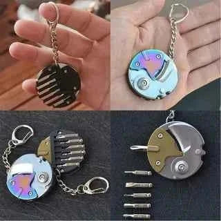 Portable Multi-Function Keychain Bottle Opener & Can Opener Tool