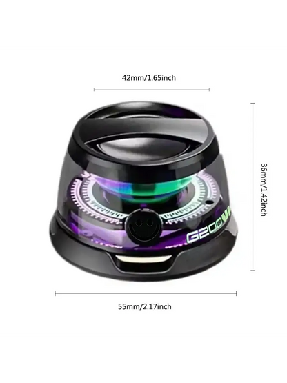 Magnetic Bluetooth Speaker – Portable Wireless Mini Speaker with RGB LED Lights