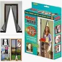 Magic Mesh Hands-Free Screen Door Instant Opening (1 Set)