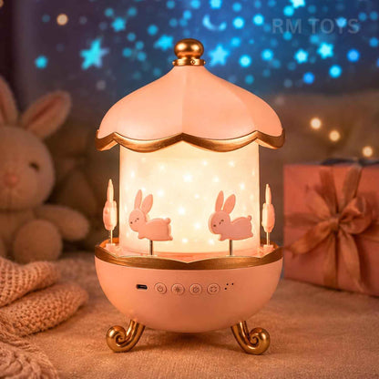 Bluetooth Speaker Night Lamp with LED Fairy Lights, Cute Bunny Decorative Table Lamp (1 Pc)
