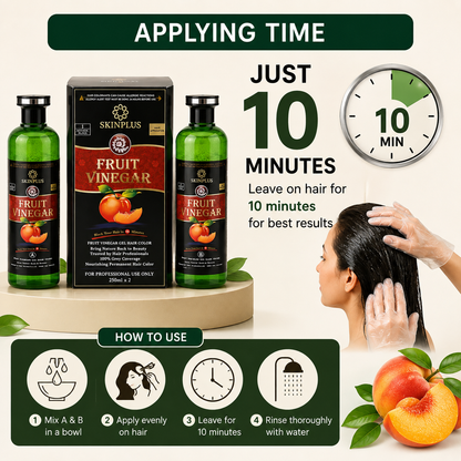 Fruit vinegar hair black colour 100ml 1+1 bottel