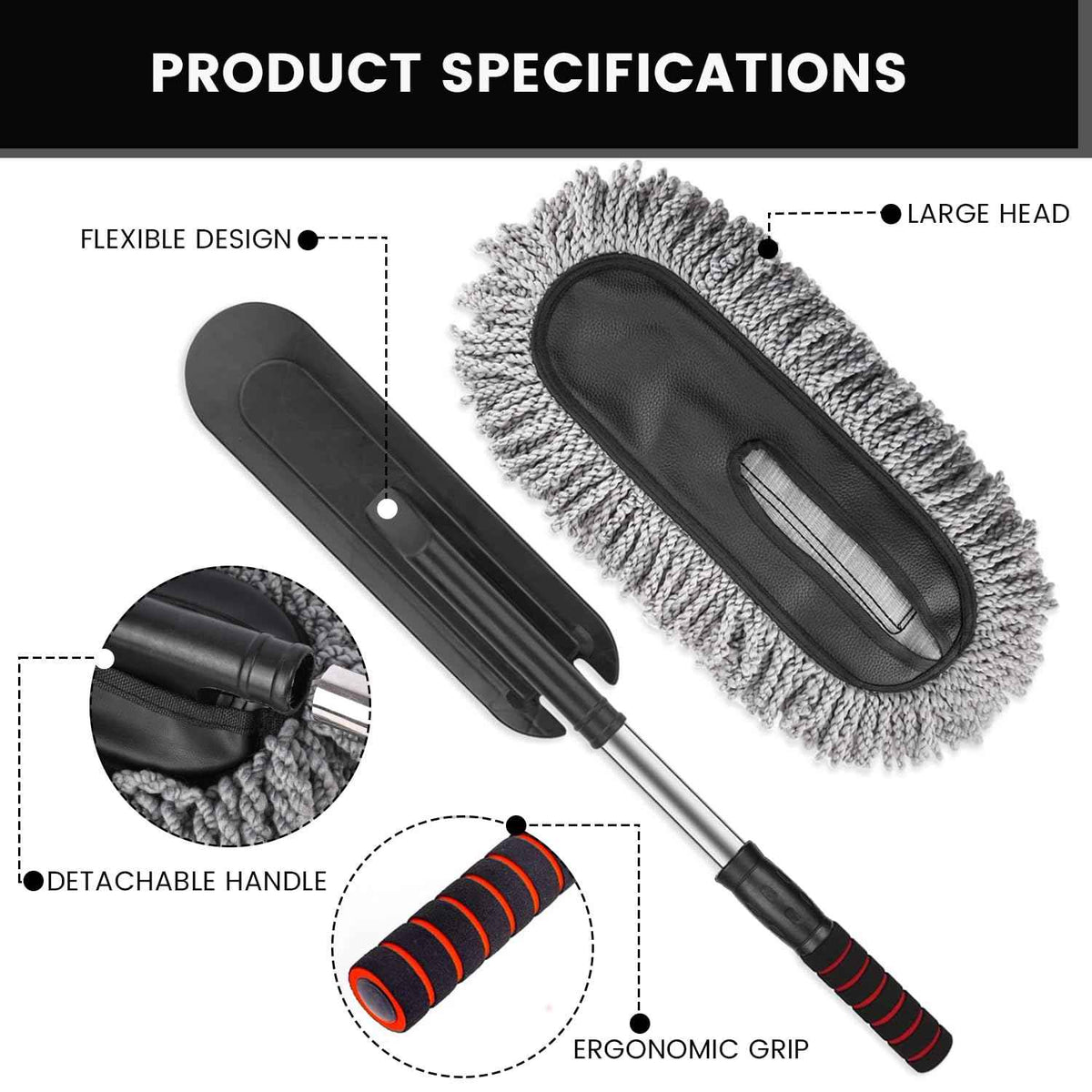 Soft Microfiber Car Duster Brush