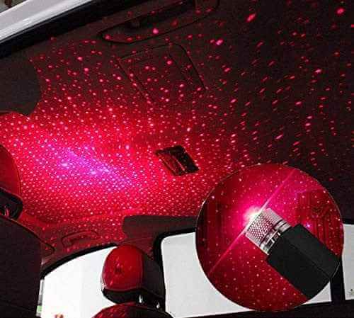 LED Car Roof Star Night Light Projector Atmosphere Galaxy Lamp USB Decorative Lamp Adjustable Car Interior Decor Light